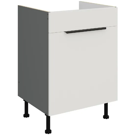 Obrazek Szafka Kuchenna Aria-Wh/Ant Anti Fingerprint 60zl 1s Bb