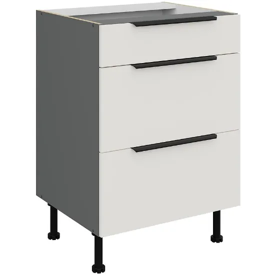 Obrazek Szafka Kuchenna Aria-Wh/Ant Anti Fingerprint 60d 3s Bb