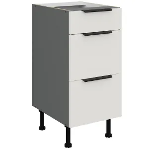 Obrazek Szafka Kuchenna Aria-Wh/Ant Anti Fingerprint 40d 3s Bb