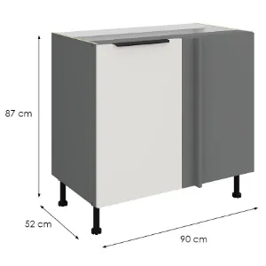 Obrazek Szafka Kuchenna Aria-Wh/Ant Anti Fingerprint 105 Nd 1f Bb