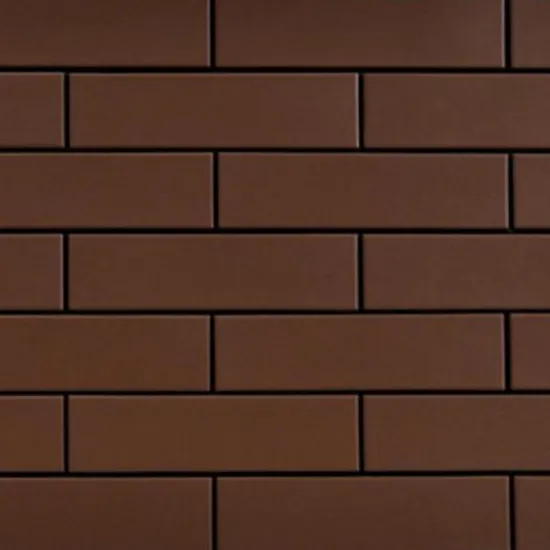 Obrazek Płytka cegłopodobna gładka brąz 24,5/6,5