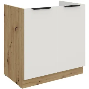 Obrazek Szafka Kuchenna Aria-Wh/Ar Anti Fingerprint 80zl 2f Bb