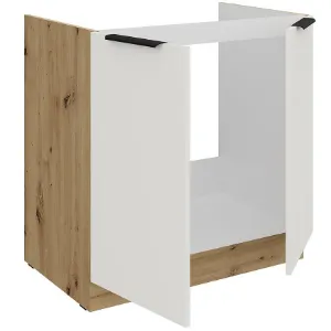 Obrazek Szafka Kuchenna Aria-Wh/Ar Anti Fingerprint 80zl 2f Bb