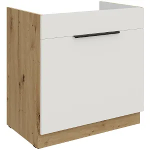 Obrazek Szafka Kuchenna Aria-Wh/Ar Anti Fingerprint 80zl 1s Bb