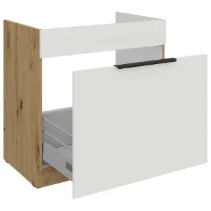 Obrazek Szafka Kuchenna Aria-Wh/Ar Anti Fingerprint 80zl 1s Bb