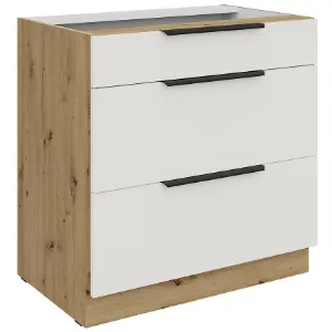 Obrazek Szafka Kuchenna Aria-Wh/Ar Anti Fingerprint 80d 3s Bb