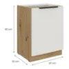 Obrazek Szafka Kuchenna Aria-Wh/Ar Anti Fingerprint 60d 1f Bb