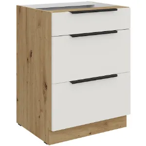 Obrazek Szafka Kuchenna Aria-Wh/Ar Anti Fingerprint 60d 3s Bb