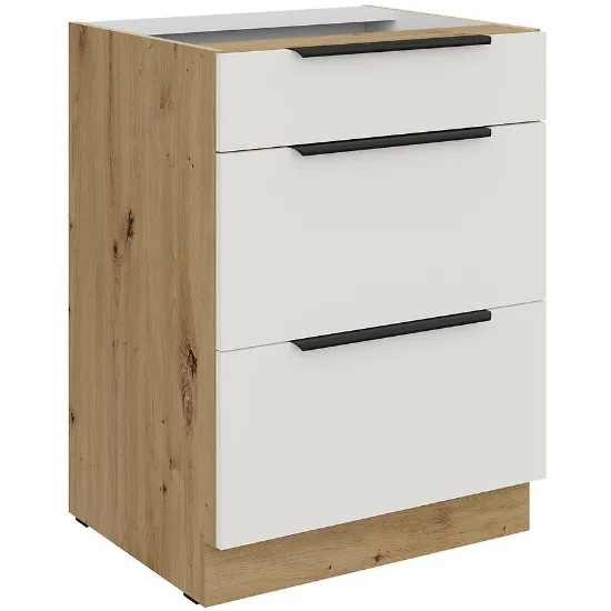 Obrazek Szafka Kuchenna Aria-Wh/Ar Anti Fingerprint 60d 3s Bb