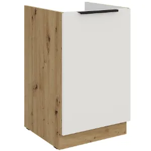 Obrazek Szafka Kuchenna Aria-Wh/Ar Anti Fingerprint 50zl 1f Bb