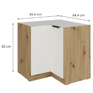 Obrazek Szafka Kuchenna Aria-Wh/Ar Anti Fingerprint 90x90 Dn 2f Bb