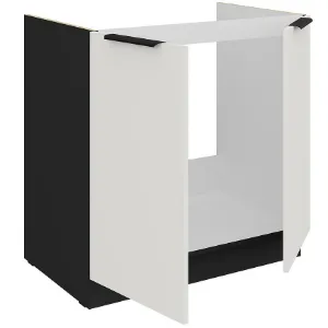 Obrazek Szafka Kuchenna Aria-Wh/Bl Anti Fingerprint 80zl 2f Bb