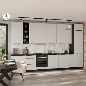 Obrazek Szafka Kuchenna Aria-Wh/Bl Anti Fingerprint 80zl 2f Bb