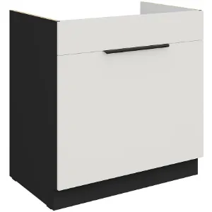 Obrazek Szafka Kuchenna Aria-Wh/Bl Anti Fingerprint 80zl 1s Bb