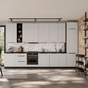 Obrazek Szafka Kuchenna Aria-Wh/Bl Anti Fingerprint 80zl 1s Bb