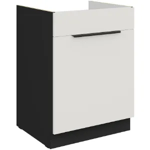 Obrazek Szafka Kuchenna Aria-Wh/Bl Anti Fingerprint 60zl 1s Bb