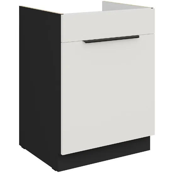 Obrazek Szafka Kuchenna Aria-Wh/Bl Anti Fingerprint 60zl 1s Bb