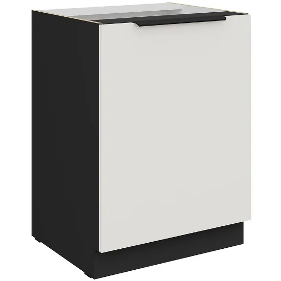 Obrazek Szafka Kuchenna Aria-Wh/Bl Anti Fingerprint 60d 1f Bb