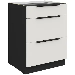 Obrazek Szafka Kuchenna Aria-Wh/Bl Anti Fingerprint 60d 3s Bb