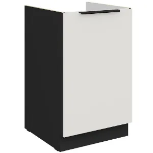 Obrazek Szafka Kuchenna Aria-Wh/Bl Anti Fingerprint 50zl 1f Bb