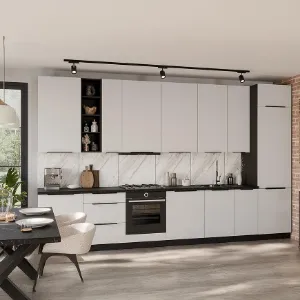 Obrazek Szafka Kuchenna Aria-Wh/Bl Anti Fingerprint 50zl 1f Bb