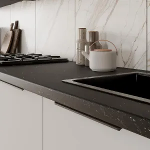 Obrazek Szafka Kuchenna Aria-Wh/Bl Anti Fingerprint 50zl 1f Bb