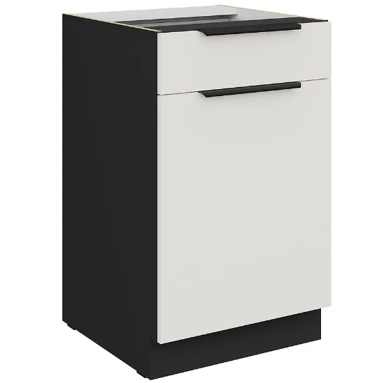 Obrazek Szafka Kuchenna Aria-Wh/Bl Anti Fingerprint 50d 1f 1s Bb