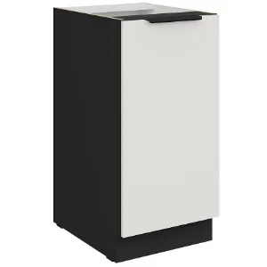 Obrazek Szafka Kuchenna Aria-Wh/Bl Anti Fingerprint 40d 1f Bb