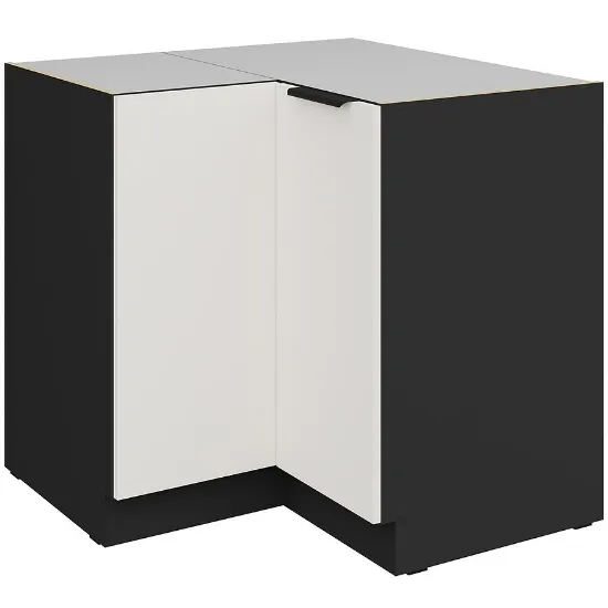 Obrazek Szafka Kuchenna Aria-Wh/Bl Anti Fingerprint 90x90 Dn 2f Bb