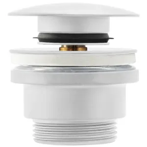 Obrazek Korek umywalkowy uniwersalny klik-klak Rea biały mat