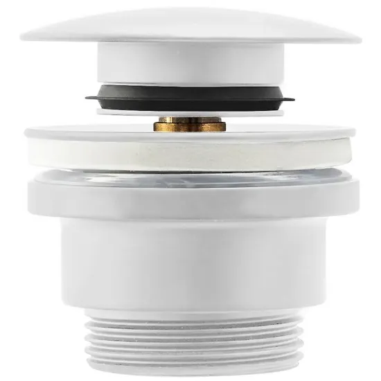 Obrazek Korek umywalkowy uniwersalny klik-klak Rea biały mat