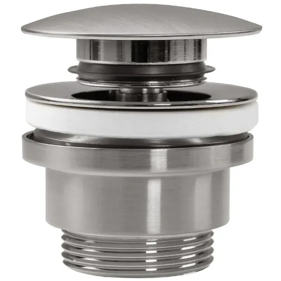 Obrazek Korek umywalkowy uniwersalny klik-klak Rea nikiel szczotkowany INOX