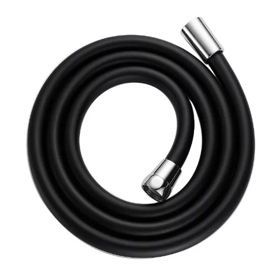 Obrazek Wąż natryskowy silikonowy Fit Black 150 cm czarny