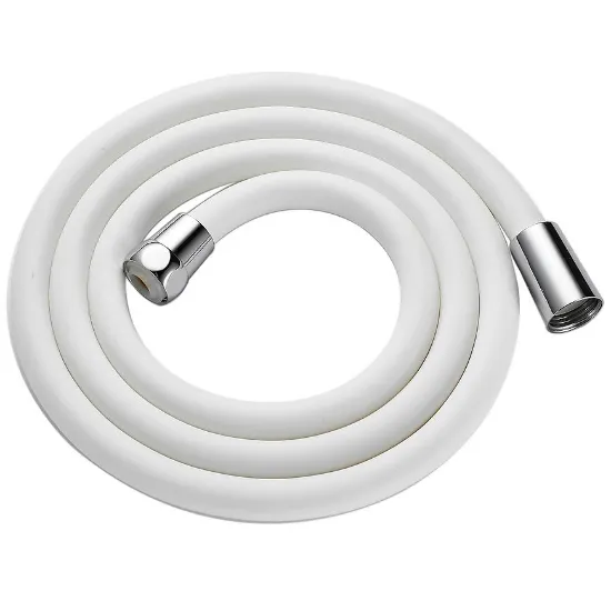 Obrazek Wąż natryskowy silikonowy Fit White 150 cm biały