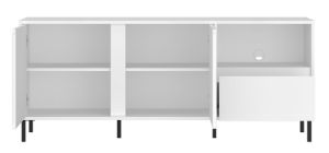 Obrazek Komoda RTV dwudrzwiowa z szufladą Avenale AVEF01 biały
