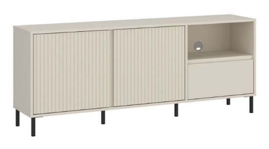 Obrazek Komoda RTV dwudrzwiowa z szufladą Avenale AVEF01 kaszmir