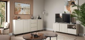 Obrazek Komoda RTV dwudrzwiowa z szufladą Avenale AVEF01 kaszmir