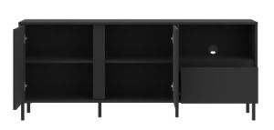 Obrazek Komoda RTV dwudrzwiowa z szufladą Avenale AVEF01 antracyt