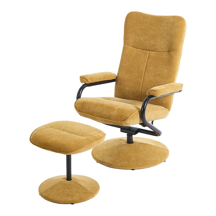 Fotel Dallas żółty