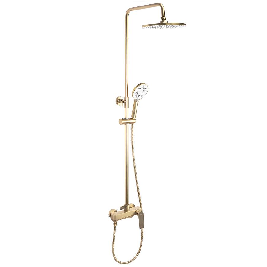 Zestaw prysznicowy Rea Avalon złoty szczotkowany