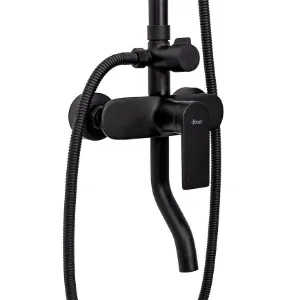 Obrazek Zestaw prysznicowy Rea Verso czarny