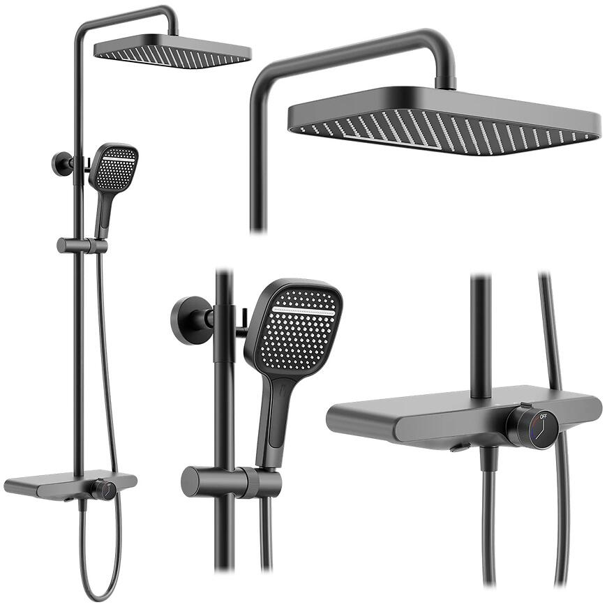 Zestaw prysznicowy Rea Bari tytan