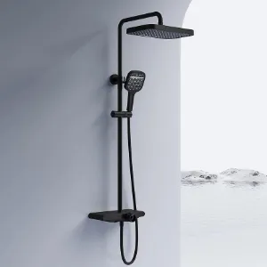 Obrazek Zestaw prysznicowy Rea Bari czarny