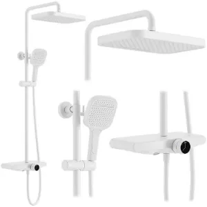 Obrazek Zestaw prysznicowy Rea Bari biały