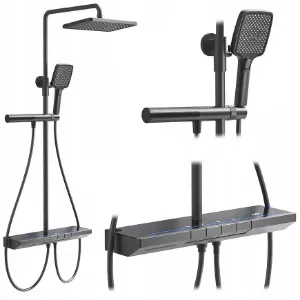 Obrazek Zestaw prysznicowy z termostatem Rea Pedro tytan