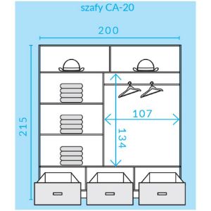 Obrazek Szafa Canada CA-1-200 artisan