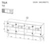 Obrazek Komoda czterodrzwiowa Tila TI2