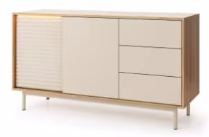 Obrazek Komoda dwudrzwiowa z szufladami Tila TI3