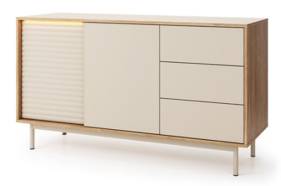 Obrazek Komoda dwudrzwiowa z szufladami Tila TI3