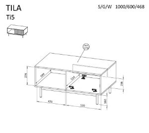 Obrazek Stolik kawowy Tila TI5